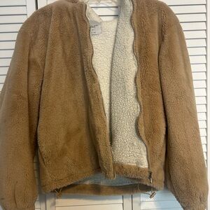 Angel Kiss Tan Sherpa Jacket